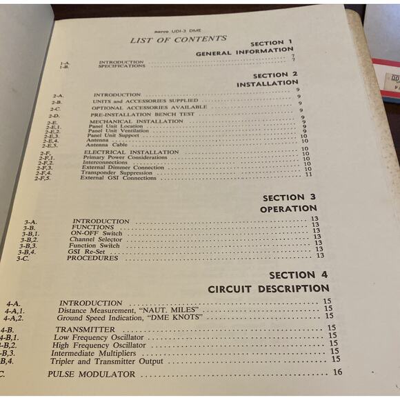 NARCO DME Model UDI Interrogator Original Maintenance Manual For CN-11-A&B 1964 - Picture 6 of 11